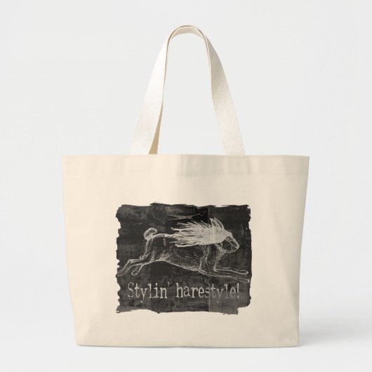 Wild Hare Hare Grote Tote Bag (Voorkant)