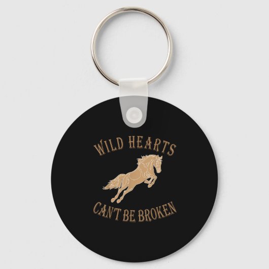 Wild Heart Can't Be Broken Funny S Sleutelhanger (Voorkant)