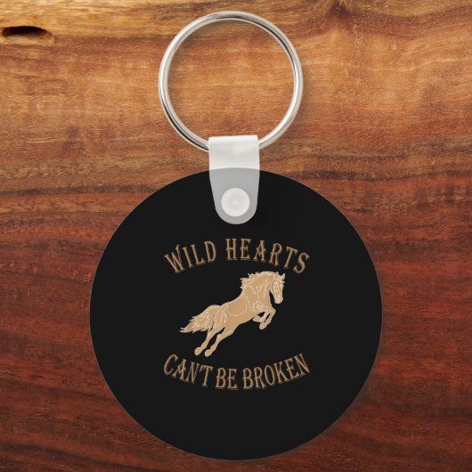 Wild Heart Can't Be Broken Funny S Sleutelhanger (Voorkant)