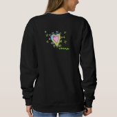 Wild Heart Colorful Abstracte Wearable Art Trui (Achterkant)