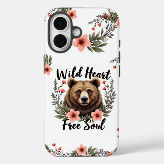 Wild Heart Free Soul Coque iphone (Verso)