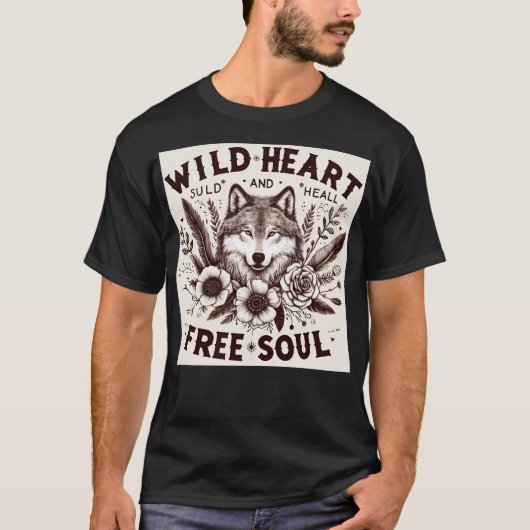 Wild Heart Free Soul T-shirt (Voorkant)