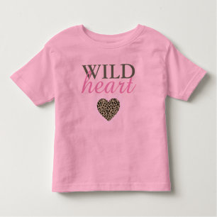 Wild Heart Leopard en Roze Kinder T-shirt