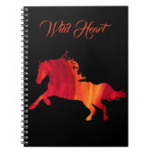 Wild Heart Red horse Carnet d'art (Devant)