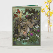 Wild Hearted Unicorn Kaart (Gele Bloem)