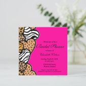 Wild hearts Bruids Douche uitnodiging (Staand voorkant)