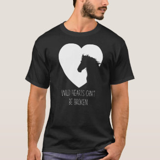 Wild Hearts Horse Girls & Women Horseback Riding T-shirt