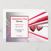 Wild Hearts Valentijnsdag Diner Kaart (Voorkant / Achterkant)