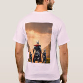 "Wild hengst T-shirt" T-shirt (Achterkant)