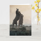 Wild hengsten Notitiekaarten (Gele Bloem)