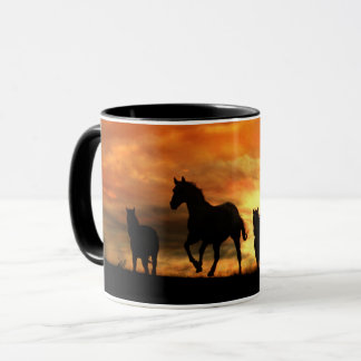 Wild Herd van paarden Mok