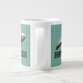 Wild Honey Badger Aqua, White, Brown Jumbo Mok (Achterkant)
