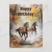 Wild Horse Birthday Briefkaart (Voorkant)