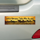 Wild Horse Bumpersticker (Op auto)