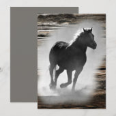 Wild Horse Galloping Feestdagenkaart (Voorkant / Achterkant)