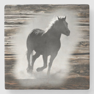 Wild Horse Galloping Stenen Onderzetter