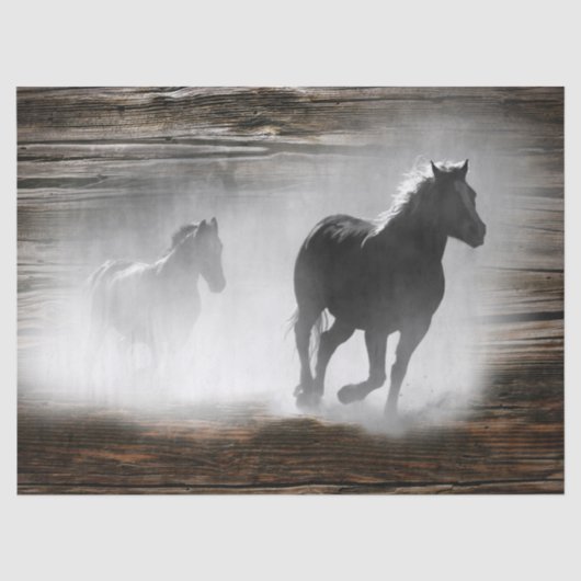 Wild Horse Galloping Tissuepapier (Voorkant)