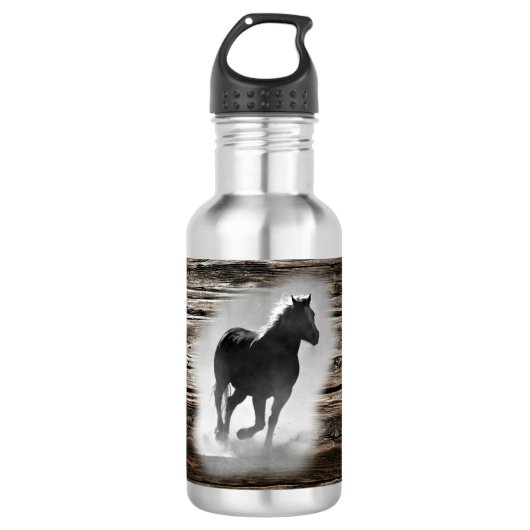 Wild Horse Galloping Waterfles (Voorkant)