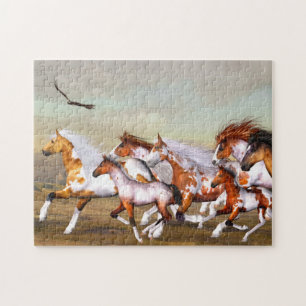 Wild Horse Herd Puzzle Legpuzzel