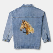 Wild Horse No. 3 gepersonaliseerd Denim Jacket (Achterkant)