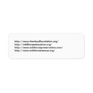 Wild Horse Org's Etiket