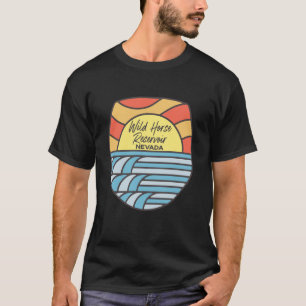 Wild Horse Reservoir Nevada NV Zonsondergang Vakan T-shirt