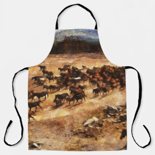 Wild Horses: Artistieke Dierenmajesteit. Schort