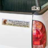 Wild Horses Bumpersticker (Op Truck)