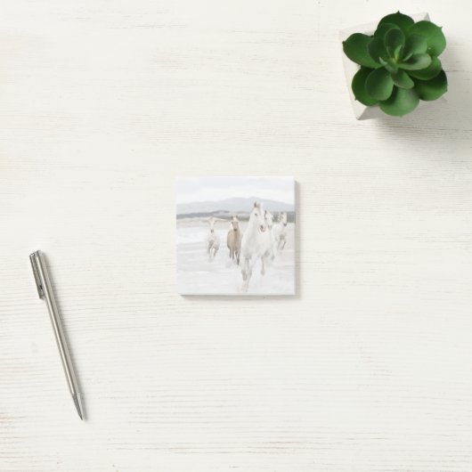 Wild Horses Galloping op het strand Post-it Notes (Kantoor)