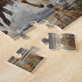 Wild Horses Galloping Water Splash Painting Legpuzzel (Zijkant)