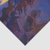 Wild Horses of Nevada door Maynard Dixon Tissuepapier (Detail)