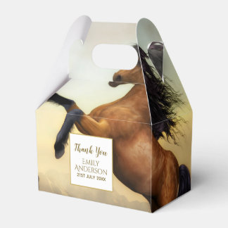 Wild HORSES Party Supplies Equestrian - ADD PHOTO Bedankdoosjes