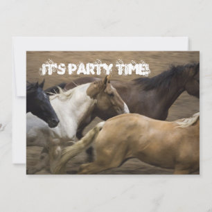 Wild Horses Party uitnodiging