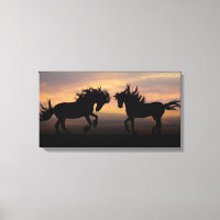 Wild Horses Silhouette