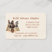 Wild Horses Studio Custom Visitekaartje (Voorkant)