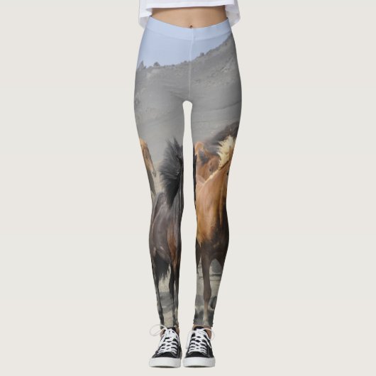 Wild Horses Yoga Leggings (Voorkant)