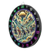 Wild Husky Horizon Room Art Dartbord (Voorkant Rechts)