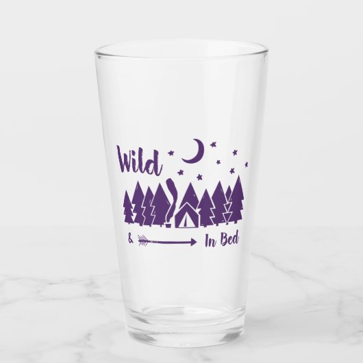 Wild in bed glas (Voorkant)