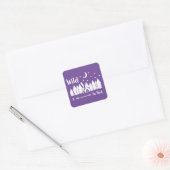 Wild in Bed Vierkante Sticker (Envelop)