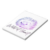 Wild in hart egel tekening notitieblok (Gedraaid)