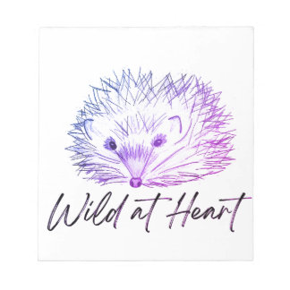 Wild in hart egel tekening notitieblok