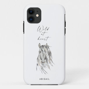 Wild in Heart Custom Horse iPhone 11 Hoesje