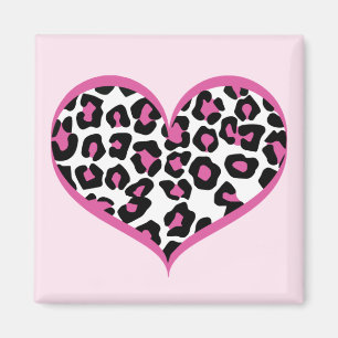 Wild in Heart Leopard Print Magneet