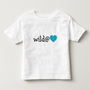 Wild in Heart - Turquoise Heart Kinder Shirts