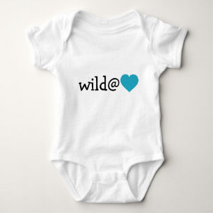 Wild in Heart - Turquoise Heart Romper