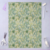 Wild Iris Ivoor Groen Geel Weefsel Papier (Craft)