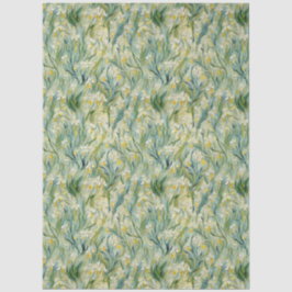 Wild Iris Ivoor Groen Geel Weefsel Papier