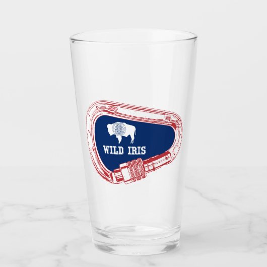 Wild Iris tijdens het beklimmen Carabiner Glas (Voorkant)