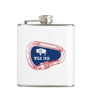Wild Iris tijdens het beklimmen Carabiner Heupfles