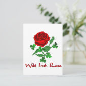 Wild Irish Roos Briefkaart (Staand voorkant)